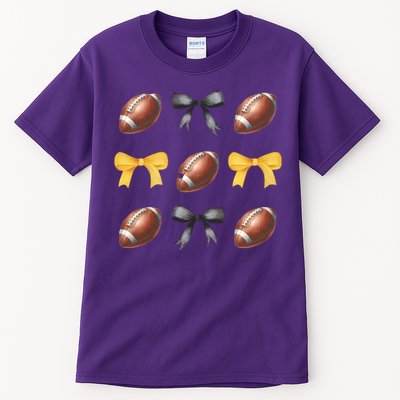 Coquette Football Lover Funny Sport football  Tall T-Shirt