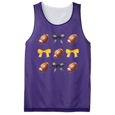 Coquette Football Lover Funny Sport football  Mesh Reversible Basketball Jersey Tank