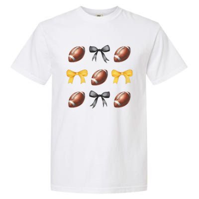 Coquette Football Lover Funny Sport football  Garment-Dyed Heavyweight T-Shirt