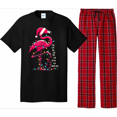 Christmas Fa La La Mingo Flamingo Xmas Gift Pajama Set