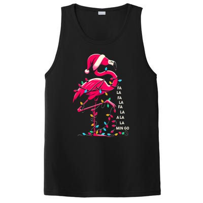 Christmas Fa La La Mingo Flamingo Xmas Gift PosiCharge Competitor Tank