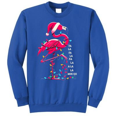 Christmas Fa La La Mingo Flamingo Xmas Gift Sweatshirt