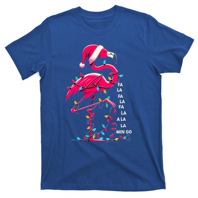 Christmas Fa La La Mingo Flamingo Xmas Gift T-Shirt