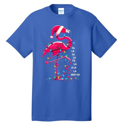 Christmas Fa La La Mingo Flamingo Xmas Gift Tall T-Shirt