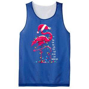 Christmas Fa La La Mingo Flamingo Xmas Gift Mesh Reversible Basketball Jersey Tank