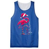 Christmas Fa La La Mingo Flamingo Xmas Gift Mesh Reversible Basketball Jersey Tank