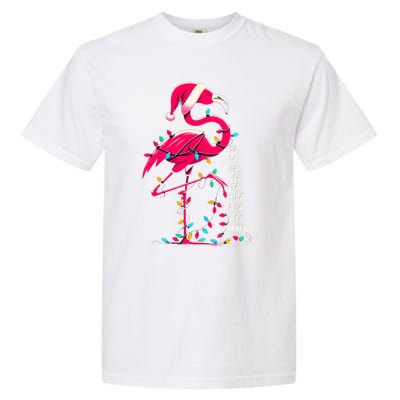 Christmas Fa La La Mingo Flamingo Xmas Gift Garment-Dyed Heavyweight T-Shirt