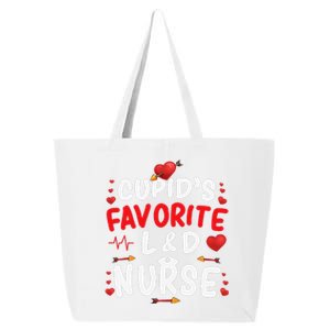 Cupid's Favorite L&D Nurse Cute Valentine's Day Nurses Gifts 25L Jumbo Tote