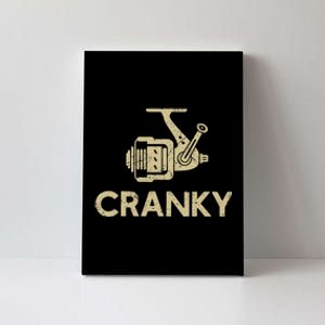 Crankbait Fishing Lure Cranky Funny Gift Ideas For Fishing Canvas