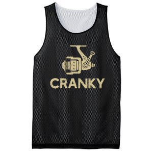 Crankbait Fishing Lure Cranky Funny Gift Ideas For Fishing Mesh Reversible Basketball Jersey Tank