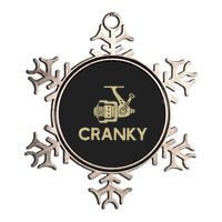 Crankbait Fishing Lure Cranky Funny Gift Ideas For Fishing Metallic Star Ornament