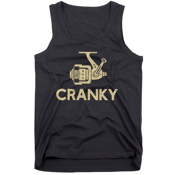 Crankbait Fishing Lure Cranky Funny Gift Ideas For Fishing Tank Top