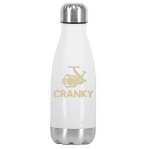 Crankbait Fishing Lure Cranky Funny Gift Ideas For Fishing Stainless Steel Insulated Water Bottle