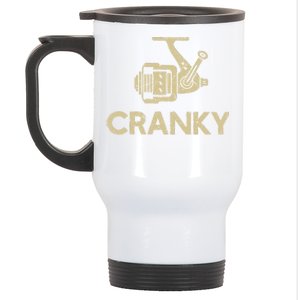 Crankbait Fishing Lure Cranky Funny Gift Ideas For Fishing Stainless Steel Travel Mug