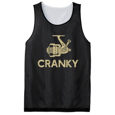 Crankbait Fishing Lure Cranky Funny Gift Ideas For Fishing Mesh Reversible Basketball Jersey Tank