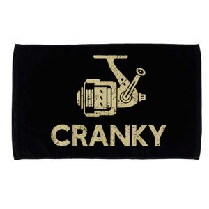 Crankbait Fishing Lure Cranky Funny Gift Ideas For Fishing Microfiber Hand Towel