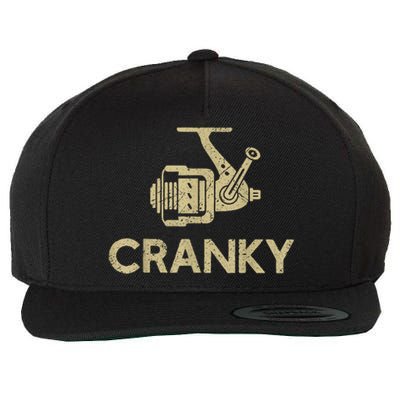 Crankbait Fishing Lure Cranky Funny Gift Ideas For Fishing Wool Snapback Cap