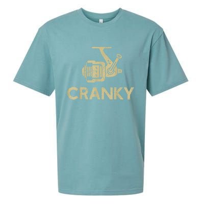 Crankbait Fishing Lure Cranky Funny Gift Ideas For Fishing Sueded Cloud Jersey T-Shirt