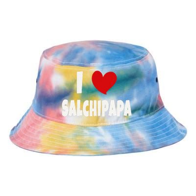 Colombian Food Lover Colombia I Love Salchipapa Tie Dye Newport Bucket Hat