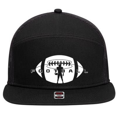 Cool Football Logo Sports Fan 7 Panel Mesh Trucker Snapback Hat