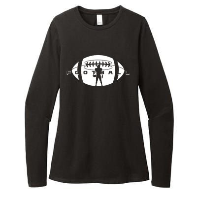 Cool Football Logo Sports Fan Womens CVC Long Sleeve Shirt