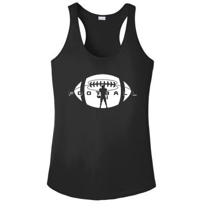 Cool Football Logo Sports Fan Ladies PosiCharge Competitor Racerback Tank