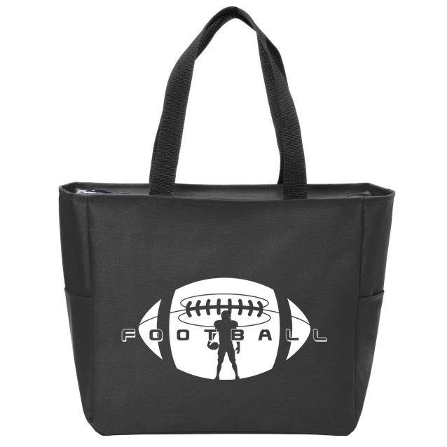 Cool Football Logo Sports Fan Zip Tote Bag