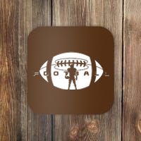 Cool Football Logo Sports Fan Coaster