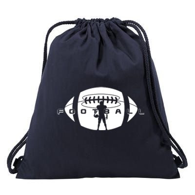 Cool Football Logo Sports Fan Drawstring Bag