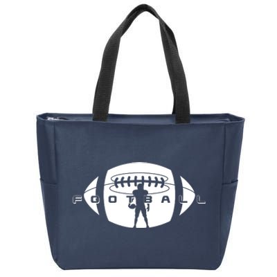 Cool Football Logo Sports Fan Zip Tote Bag