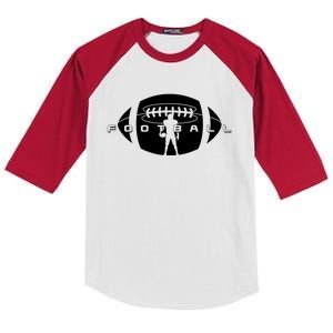 Cool Football Logo Sports Fan Kids Colorblock Raglan Jersey