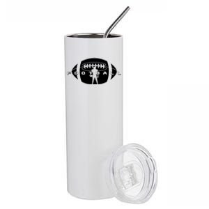 Cool Football Logo Sports Fan Stainless Steel Tumbler