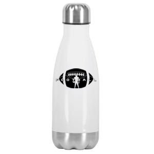 Cool Football Logo Sports Fan Stainless Steel Insulated Water Bottle