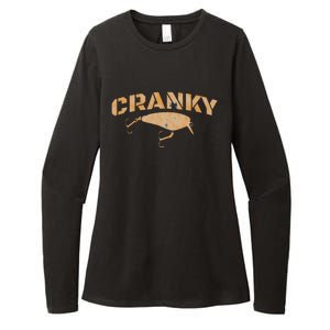 Crankbait Fishing Lure Cranky Funny Gift Ideas For Fishing Womens CVC Long Sleeve Shirt