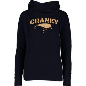 Crankbait Fishing Lure Cranky Funny Gift Ideas For Fishing Womens Funnel Neck Pullover Hood