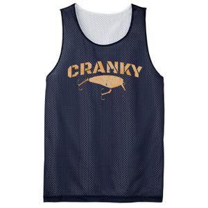 Crankbait Fishing Lure Cranky Funny Gift Ideas For Fishing Mesh Reversible Basketball Jersey Tank