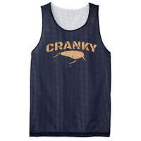 Crankbait Fishing Lure Cranky Funny Gift Ideas For Fishing Mesh Reversible Basketball Jersey Tank