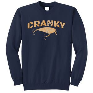 Crankbait Fishing Lure Cranky Funny Gift Ideas For Fishing Tall Sweatshirt