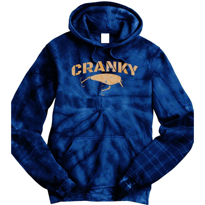 Crankbait Fishing Lure Cranky Funny Gift Ideas For Fishing Tie Dye Hoodie