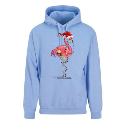 Christmas Flamingo Lights Holiday Season Unisex Surf Hoodie