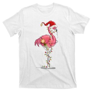 Christmas Flamingo Lights Holiday Season T-Shirt