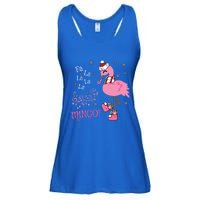 Cute Fa La La Mingo Candy Cane Christmas Flamingo Gift Ladies Essential Flowy Tank