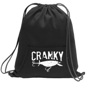 Crankbait Fishing Lure Humor Fishermen Sweatshirt Cinch Pack Bag