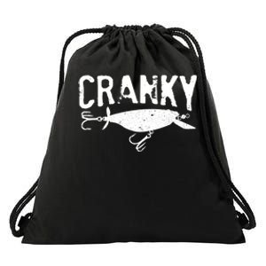 Crankbait Fishing Lure Humor Fishermen Drawstring Bag