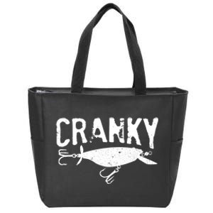 Crankbait Fishing Lure Humor Fishermen Zip Tote Bag