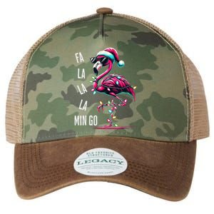 Christmas Fa La La Mingo Flamingo Xmas Gift Legacy Tie Dye Trucker Hat