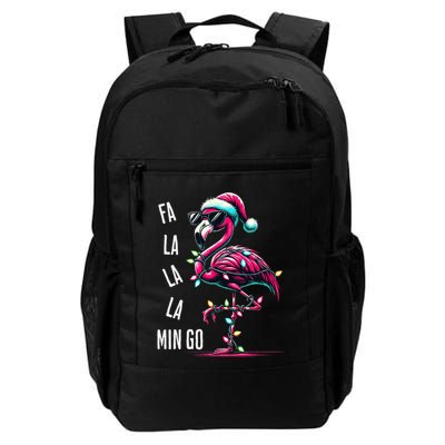 Christmas Fa La La Mingo Flamingo Xmas Gift Backpack