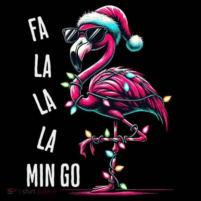 Christmas Fa La La Mingo Flamingo Xmas Gift Youth Performance Sprint T-Shirt
