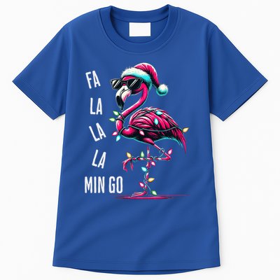 Christmas Fa La La Mingo Flamingo Xmas Gift Tall T-Shirt