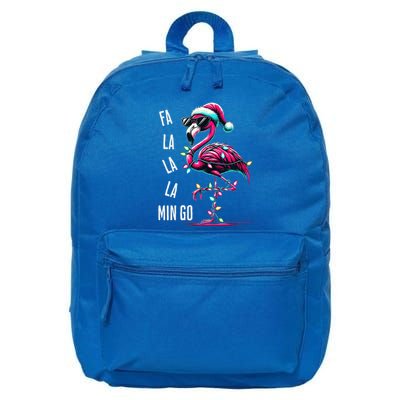 Christmas Fa La La Mingo Flamingo Xmas Gift 16 in Basic Backpack